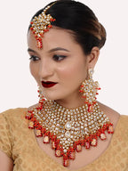Tehzeeb Creations Kundan Bridal Set for Women & Girls