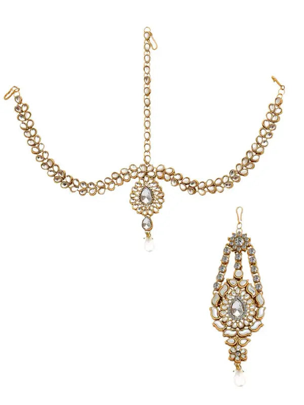 Tehzeeb Creations Traditional Kundan Bridal Set