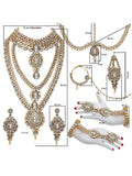 Tehzeeb Creations Traditional Kundan Bridal Set
