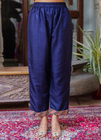 Vellora Silk Blend Royal Blue Ocassional Wear Embroidery Work Readymade Salwar Suit - Distacart