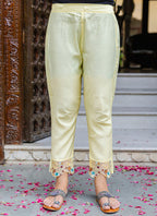 Vellora Viscose Roman Silk Yellow Casual Wear Embroidery Work Readymade Salwar Suit - Distacart