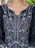 Vellora Silk Blend Black Casual Wear Embroidery Work Readymade Salwar Suit - Distacart