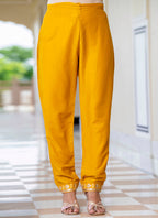 Vellora Silk Blend Mustard Casual Wear Embroidery Work Readymade Salwar Suit - Distacart