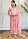 Vellora Cotton Light Pink Daily Wear Embroidered Work Readymade Salwar Suit - Distacart