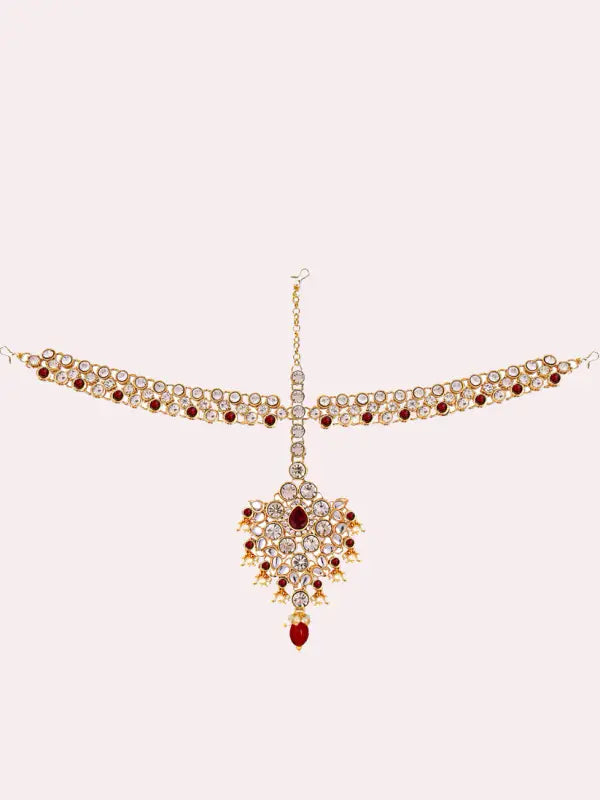 Tehzeeb Creations Bridal Set with sheeshpatti for Girls & Women