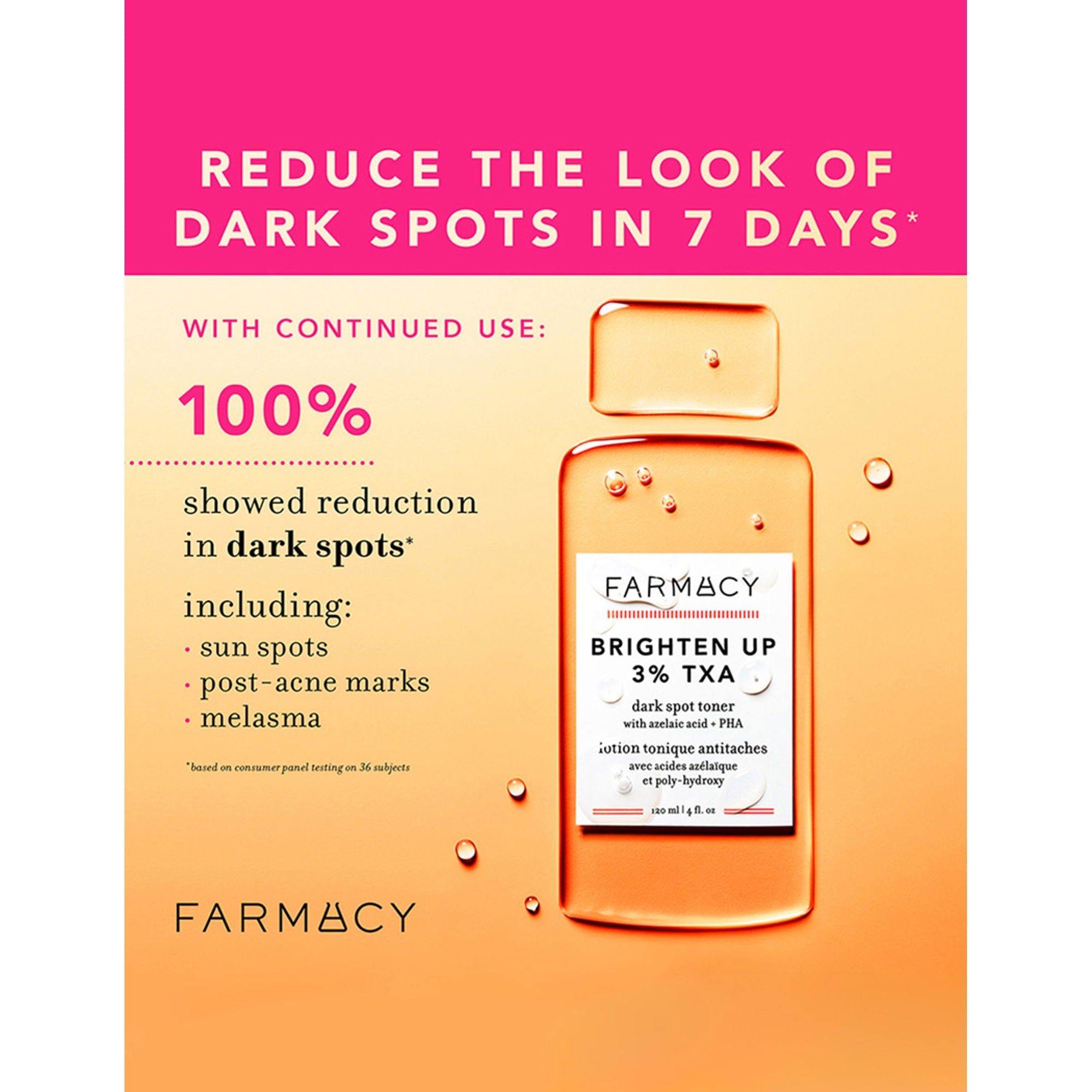 Farmacy Beauty Brighten Up 3% TXA Dark Spot Toner