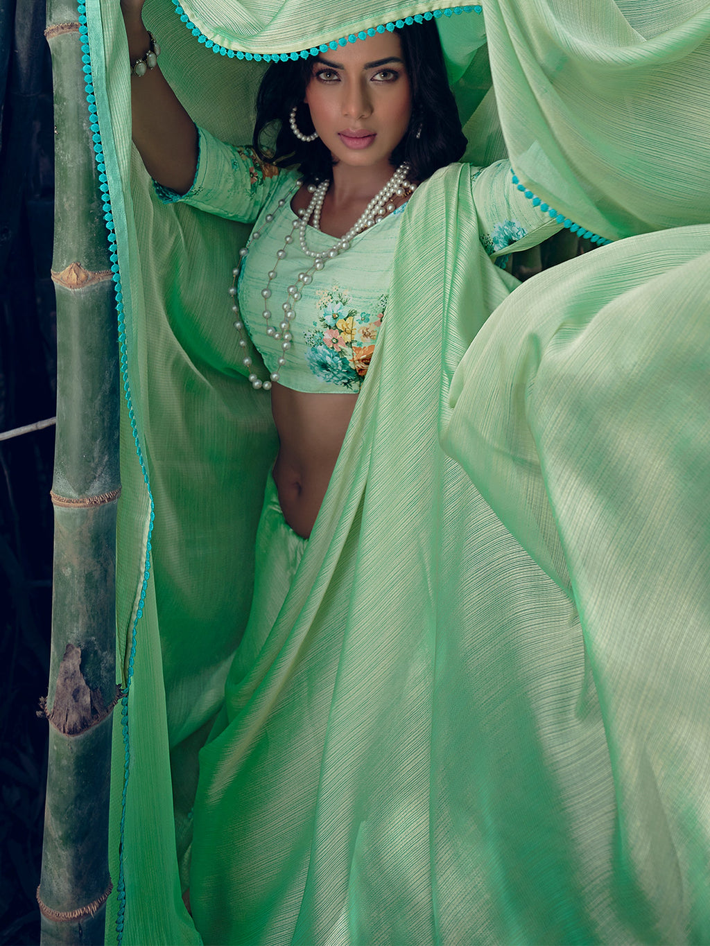 Stylee Lifestyle Green Art Silk Woven Saree - Distacart
