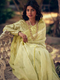Stylee Lifestyle Green Organza Woven Saree - Distacart
