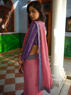 Stylee Lifestyle Magenta Art Silk Woven Saree - Distacart