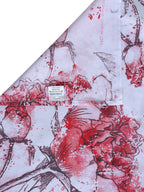 BOMBAY DYEING Floral Printed 100 TC Cotton Queen Bedsheet with 2 Pillow Covers