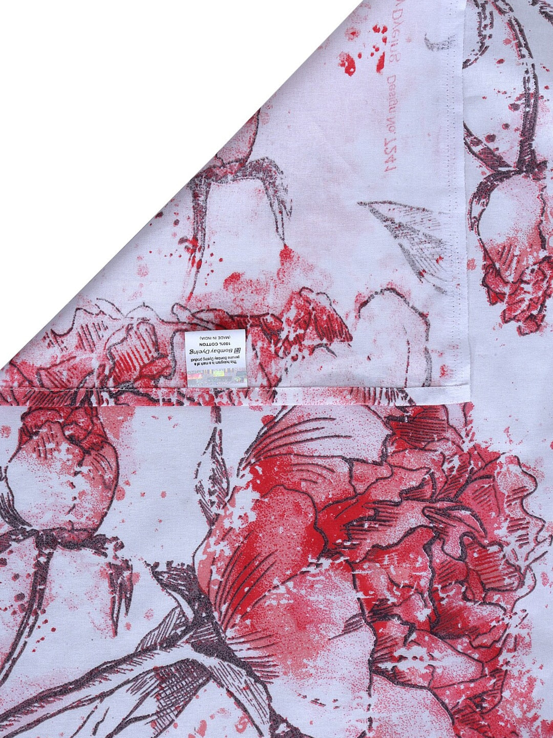 BOMBAY DYEING Floral Printed 100 TC Cotton Queen Bedsheet with 2 Pillow Covers