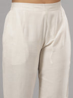 Juniper Women Natural Liva Rayon Solid Pants - Distacart