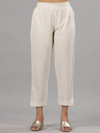 Juniper Women Natural Liva Rayon Solid Pants - Distacart