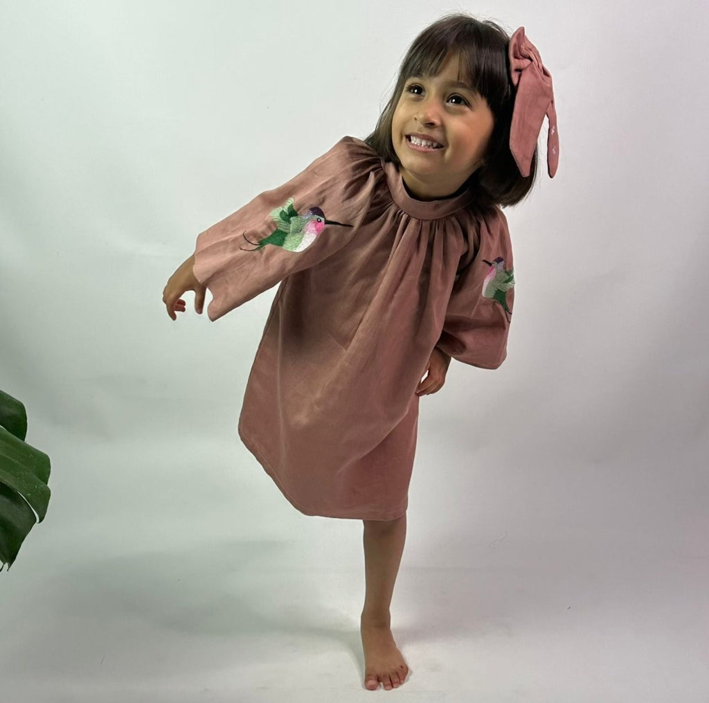 ArthLife Chestunt Brown Raglon Dress
