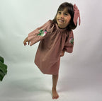 ArthLife Chestunt Brown Raglon Dress