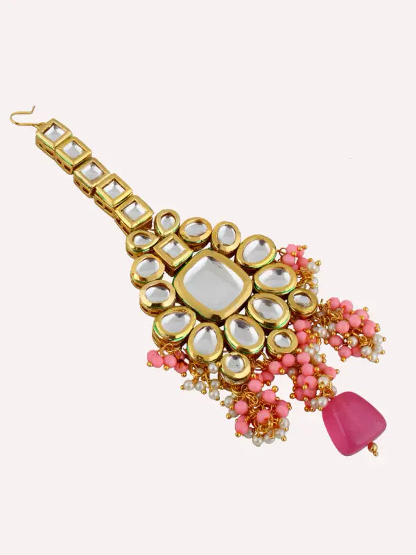 Tehzeeb Creations Kundan Bridal Set for Women & Girls