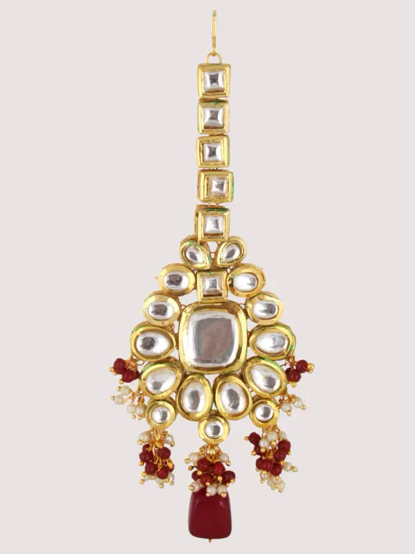 Tehzeeb Creations Kundan Bridal Set for Women & Girls
