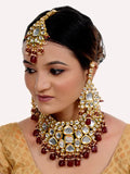 Tehzeeb Creations Kundan Bridal Set for Women & Girls