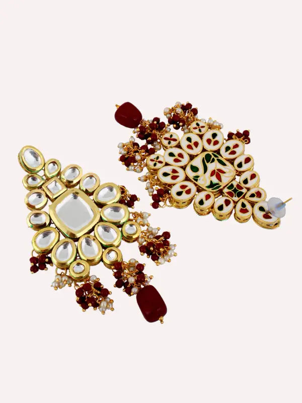 Tehzeeb Creations Kundan Bridal Set for Women & Girls