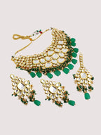Tehzeeb Creations Kundan Bridal Set for Women & Girls