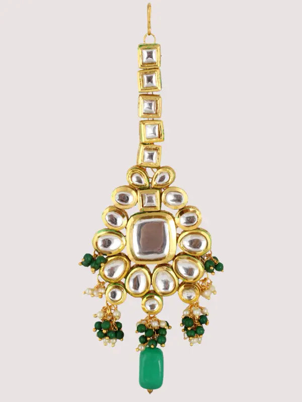 Tehzeeb Creations Kundan Bridal Set for Women & Girls