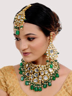 Tehzeeb Creations Kundan Bridal Set for Women & Girls