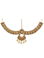 Tehzeeb Creations Traditional Stone Bridal Set 7 Pcs. For Girls & Women