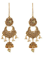 Tehzeeb Creations Traditional Stone Bridal Set 7 Pcs. For Girls & Women