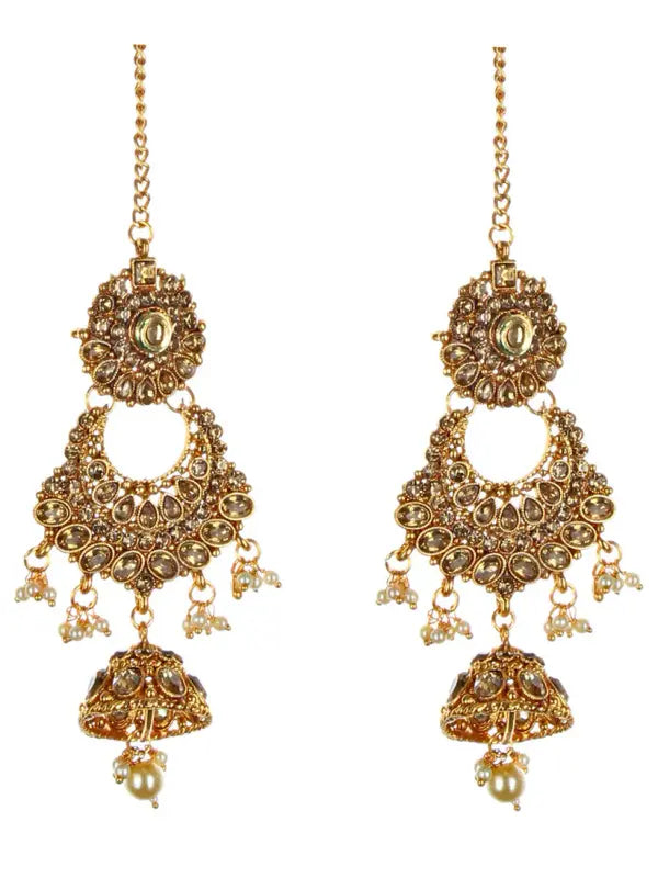 Tehzeeb Creations Traditional Stone Bridal Set 7 Pcs. For Girls & Women