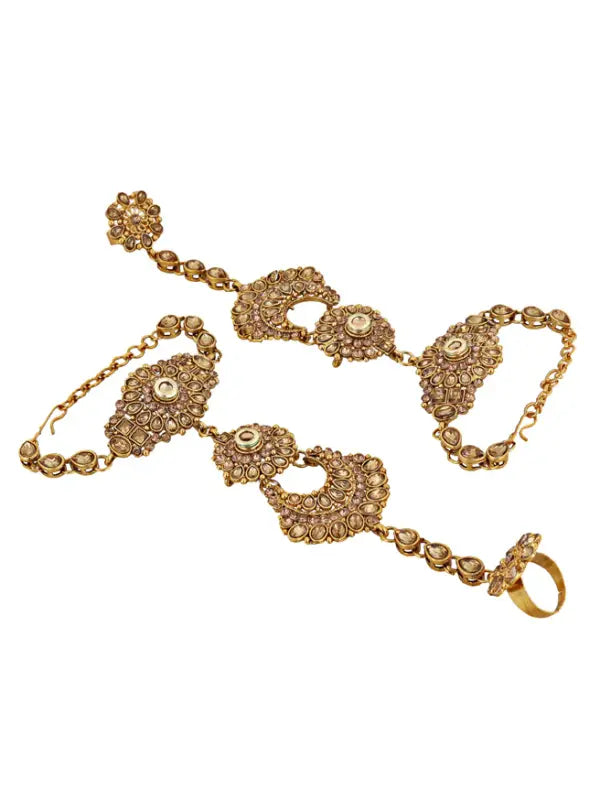 Tehzeeb Creations Traditional Stone Bridal Set 7 Pcs. For Girls & Women