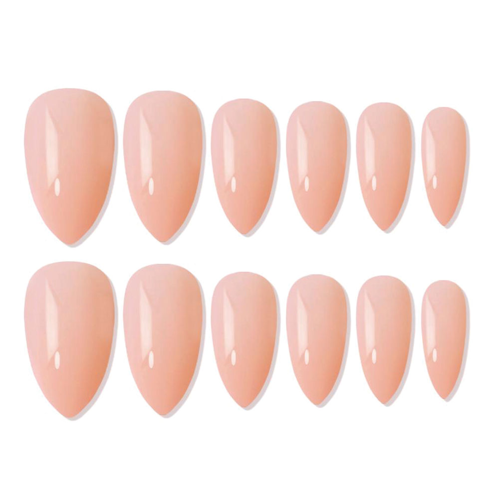shills professional reusable press on nails almond spn630