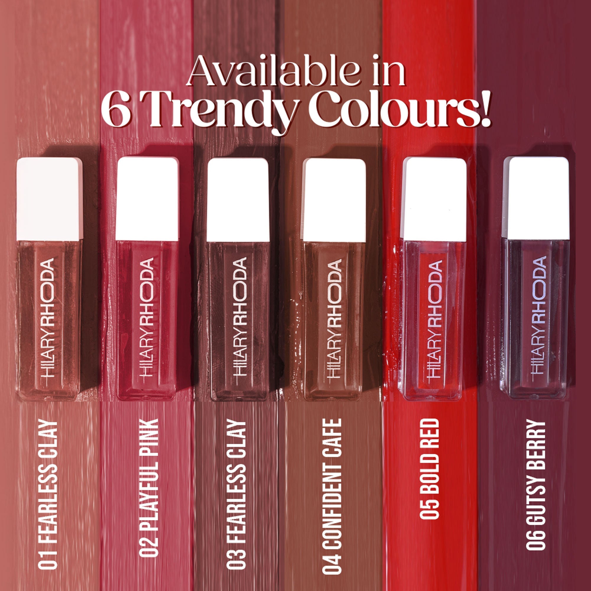 Hilary Rhoda Matte Minis Waterproof Lipstick - Set Of 6 - Distacart