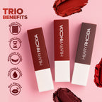 Hilary Rhoda Matte Lipstick Pack Of 3 - Nude-Mood Trio 02 - Distacart
