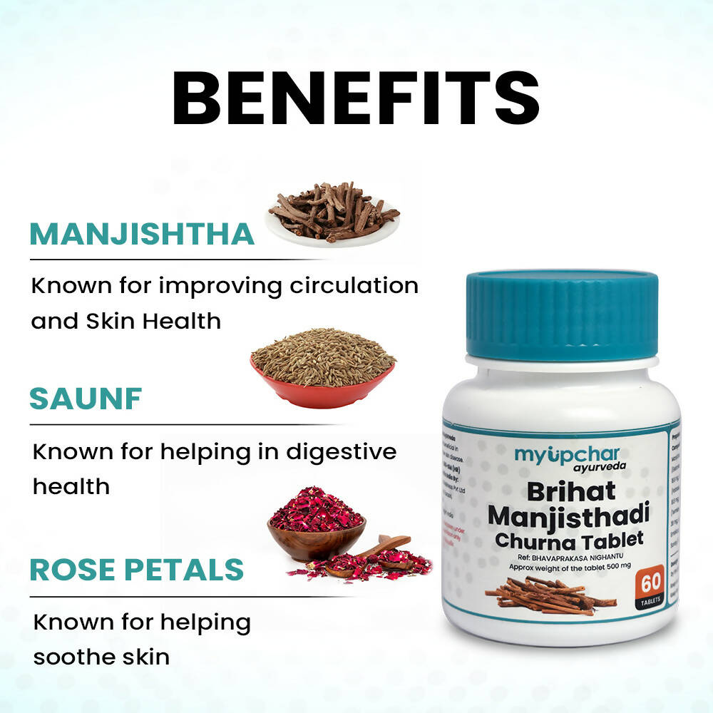 myUpchar Ayurveda Brihat Manjisthadi Churna Tablets - Distacart