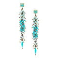 Bling Accessories Handmade Crystallized Long Earrings - Distacart