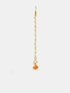 Ruby Raang Mannat Set Of 2 - Orange Embedded Maang Tikka And Earrings - Distacart