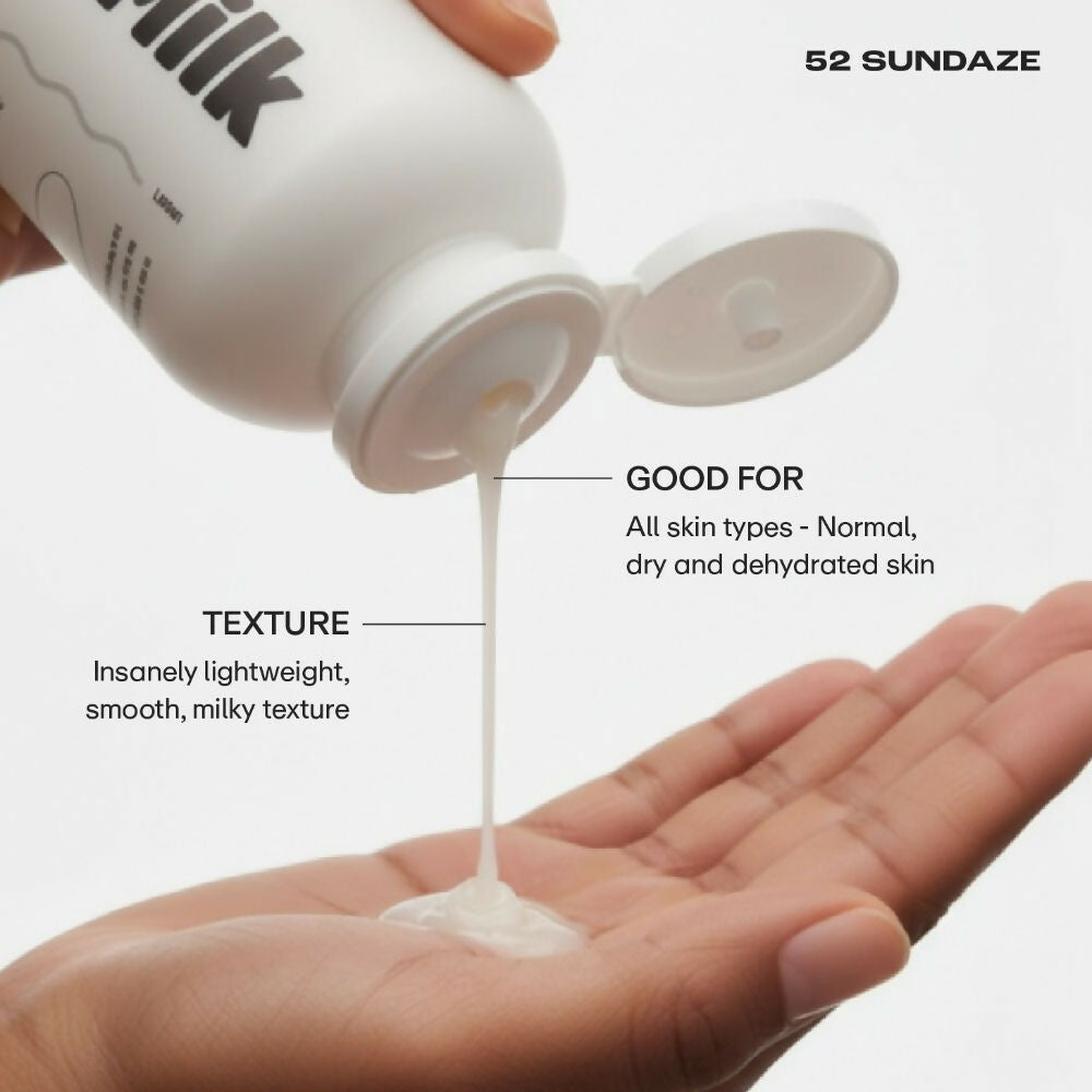 52 Sundaze SPF50 Body Glazing Milk with Oat Milk & Ceramides