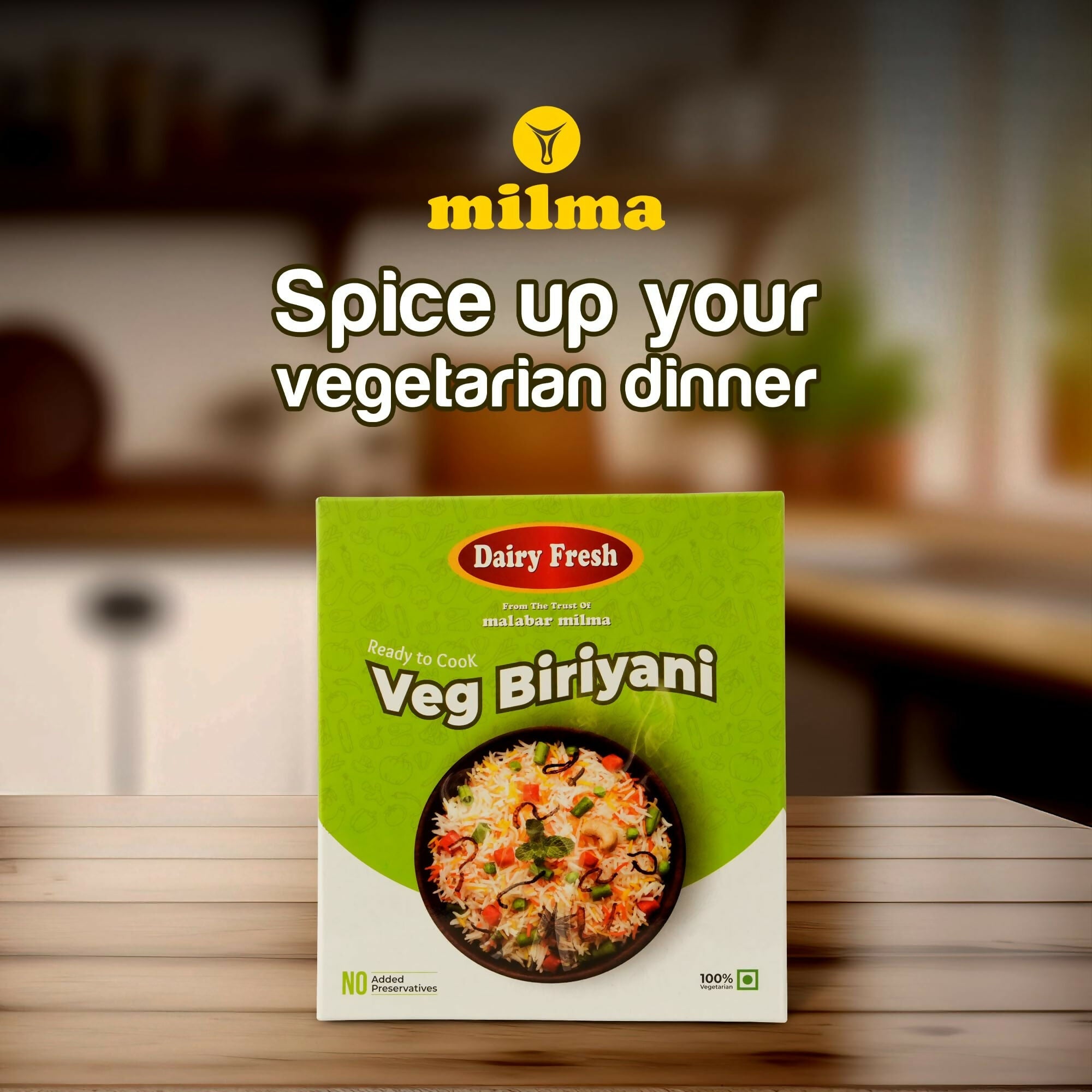 Milma Instant Vegetable Biryani Rice Dish