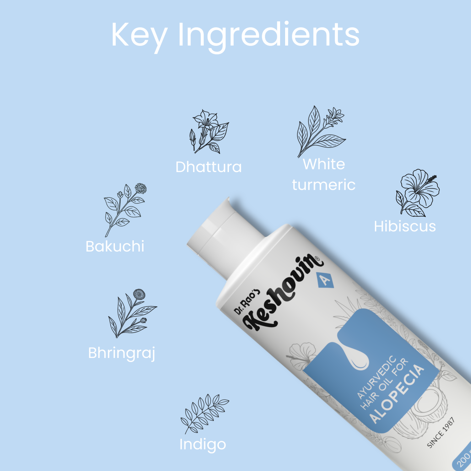 Dr. Rao's Keshovin -A Ayurvedic Hair Oil for Alopecia