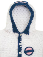 Chutput Kids Woollen Hand Knitted Tacky Design Sweater - White