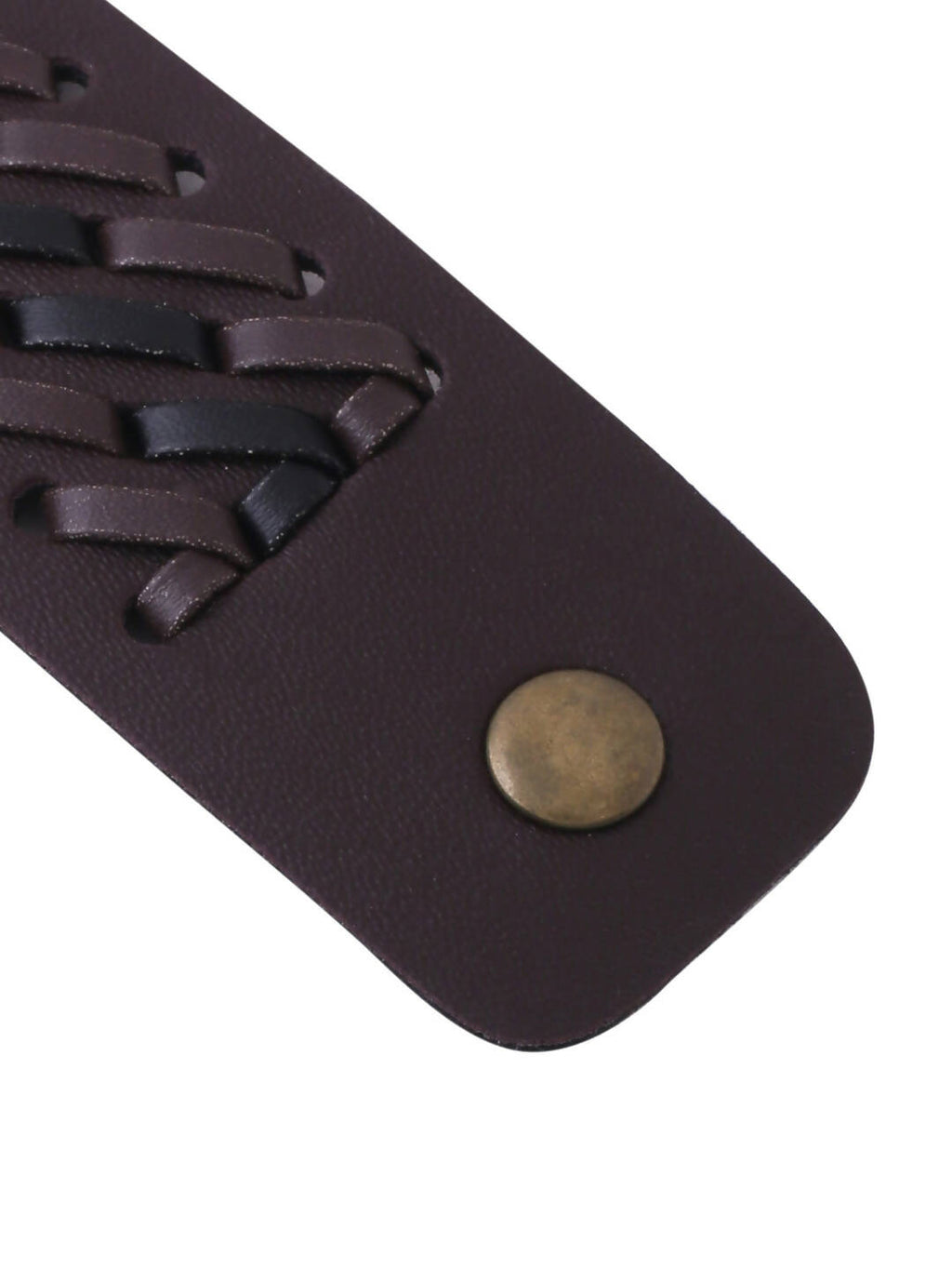 NVR Men's Brown Leather Bracelet - Distacart