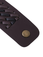 NVR Men's Brown Leather Bracelet - Distacart