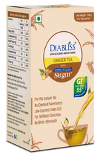 Diabliss Ginger Tea Sachets With Diabetic Friendly Sugar - Distacart