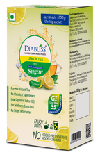 Diabliss Herbal Lemon Tea Sachets With Diabetic Friendly Sugar - Distacart