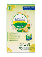 Diabliss Herbal Lemon Tea Sachets With Diabetic Friendly Sugar - Distacart