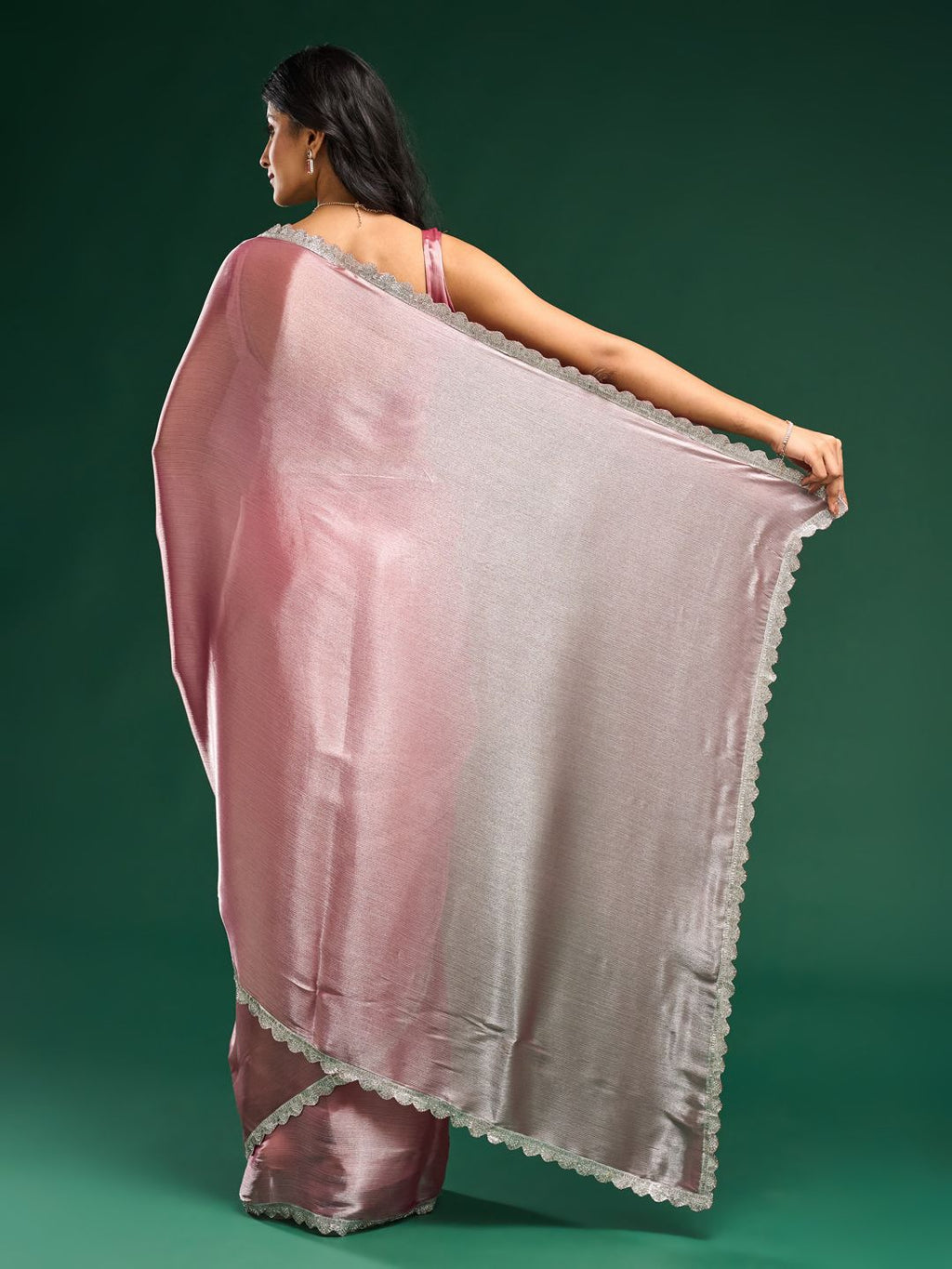 kasee Solid Embellished Saree - Distacart