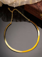 NVR Women Gold-Polished Choker Necklace