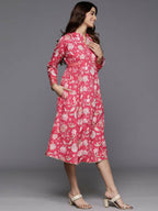 Ahalyaa Women's Traditional wear Dress - Pink - Distacart