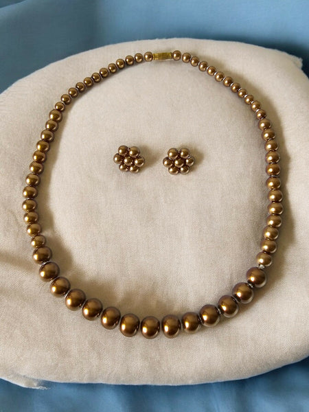 Inhanns Spectrum Everyday Pearl Sets - Single Strand - Light Chocolate