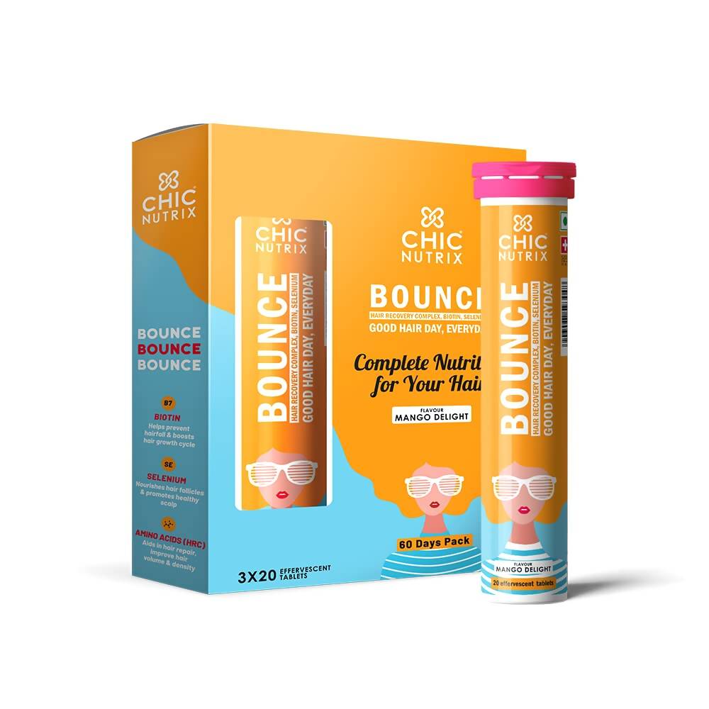Chicnutrix Bounce Tablets for Thick Hair & Hair Fall Control - Distacart